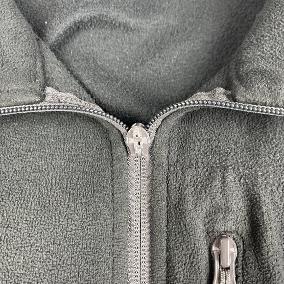Columbia Sweater Mens 2X T  Black / Grey Fast Trek Full Zip Fleece Hiking READ** - Picture 9 of 16